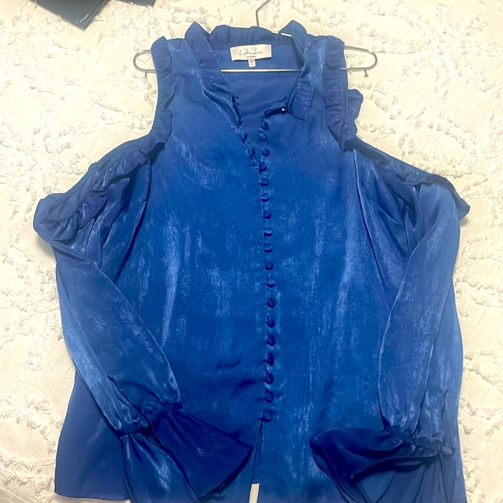 Cold shoulder blouse